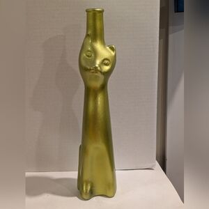 Gold Bronze Happy Cat Mosel Riesling Rheinhessen Germany Wine Bottle